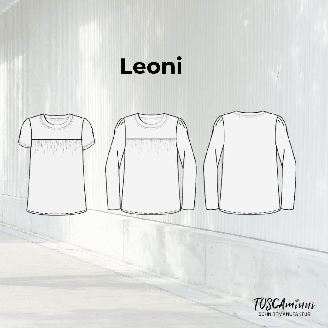 Schnittmuster Shirt Leoni Gr. 34-54 für Nähanfänger - Sewando