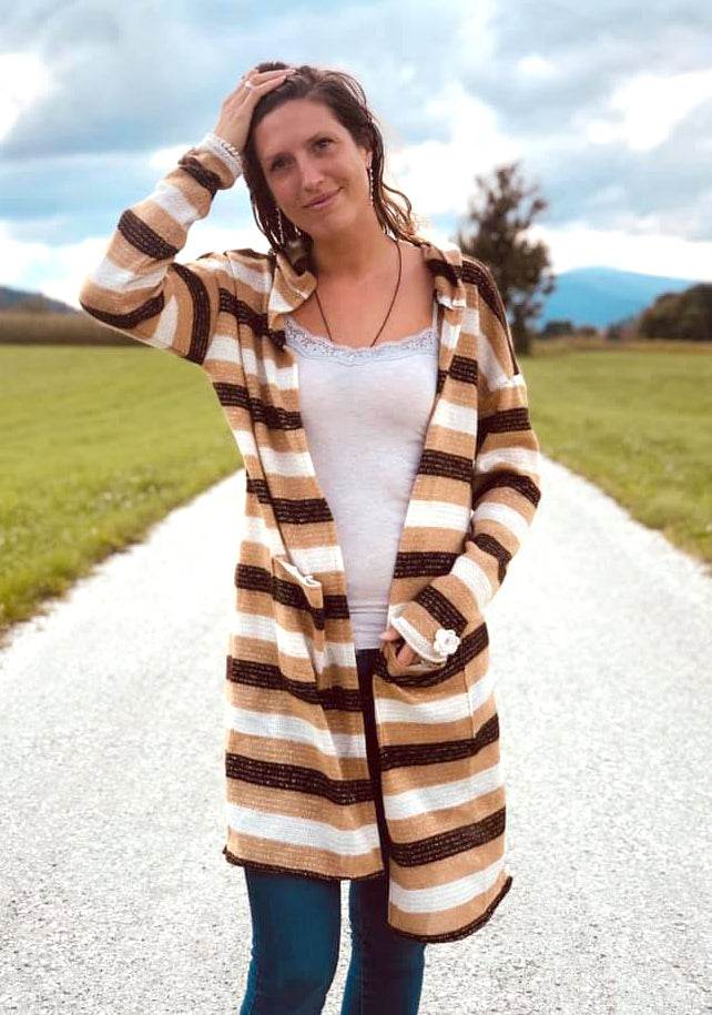 Schnittmuster Wollmantel Strickmantel DOMINGO (34-58) - Sewando