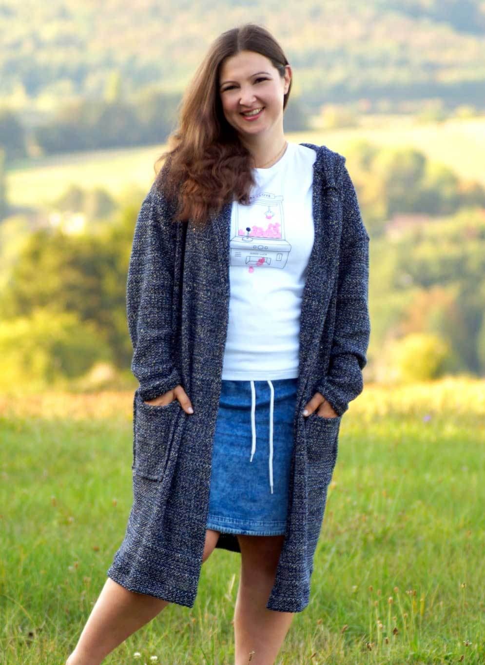 Schnittmuster Wollmantel Strickmantel DOMINGO (34-58) - Sewando