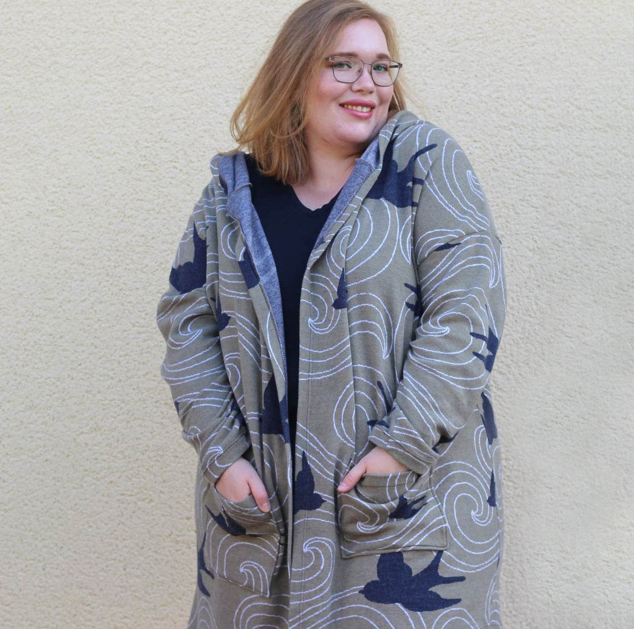 Schnittmuster Wollmantel Strickmantel DOMINGO (34-58) - Sewando