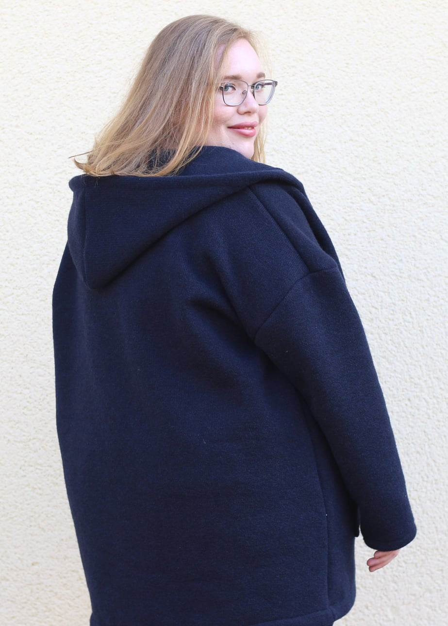 Schnittmuster Wollmantel Strickmantel DOMINGO (34-58) - Sewando