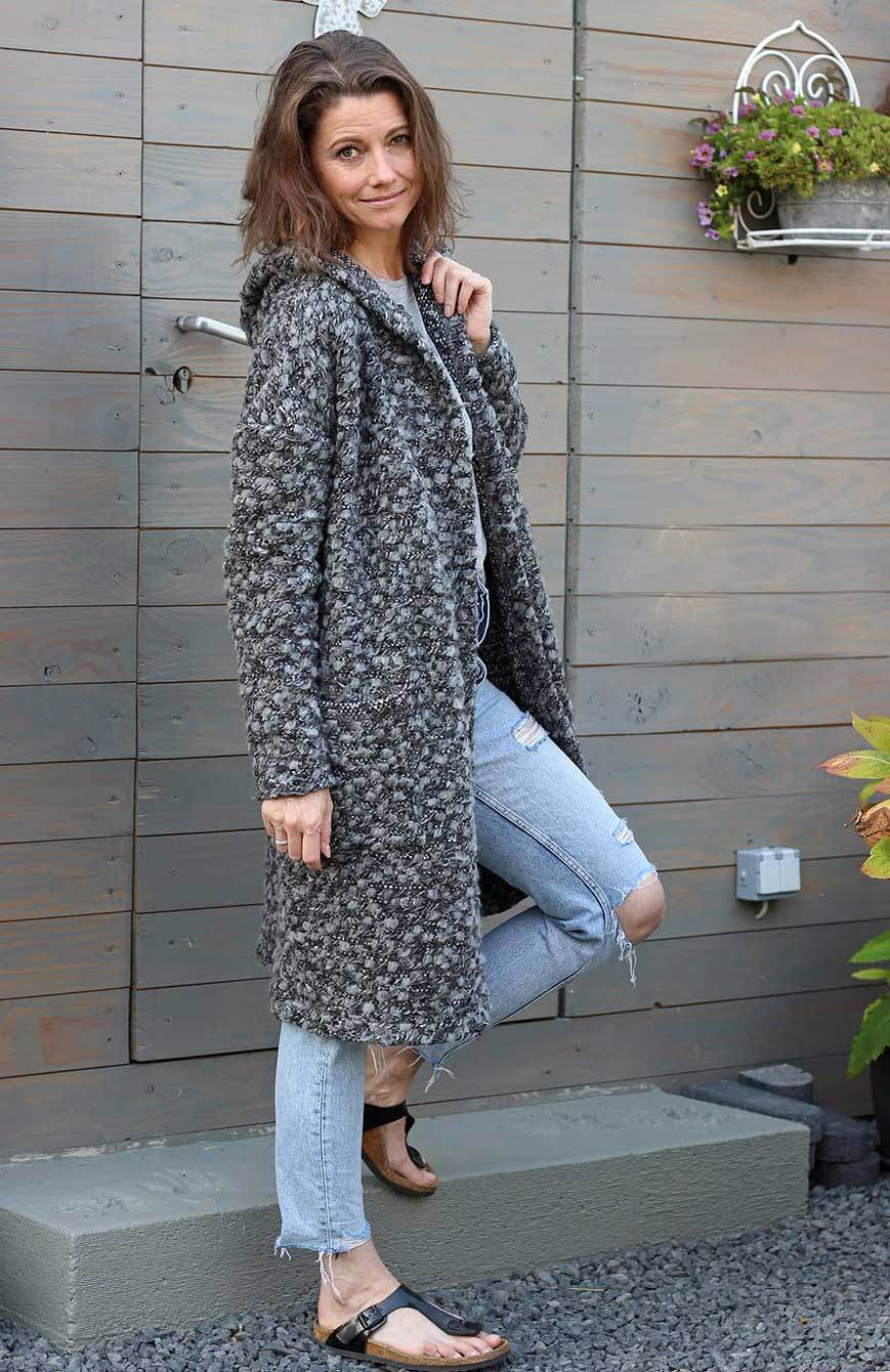 Schnittmuster Wollmantel Strickmantel DOMINGO (34-58) - Sewando