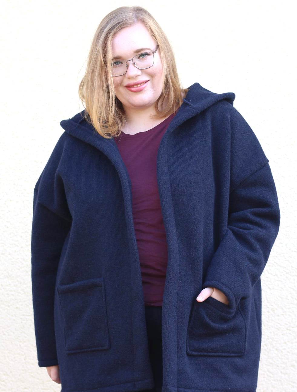 Schnittmuster Wollmantel Strickmantel DOMINGO (34-58) - Sewando