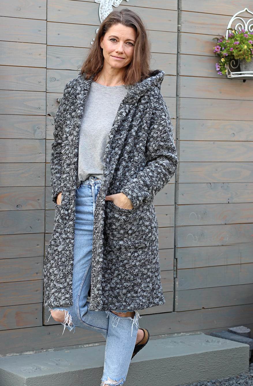 Schnittmuster Wollmantel Strickmantel DOMINGO (34-58) - Sewando