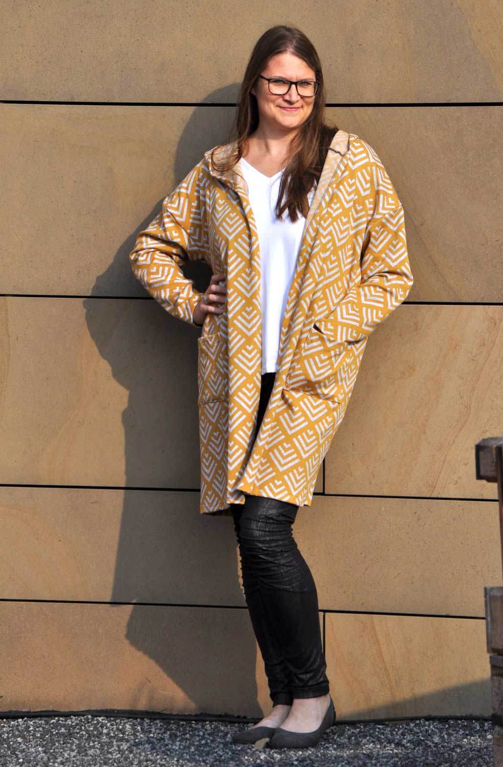 Schnittmuster Wollmantel Strickmantel DOMINGO (34-58) - Sewando