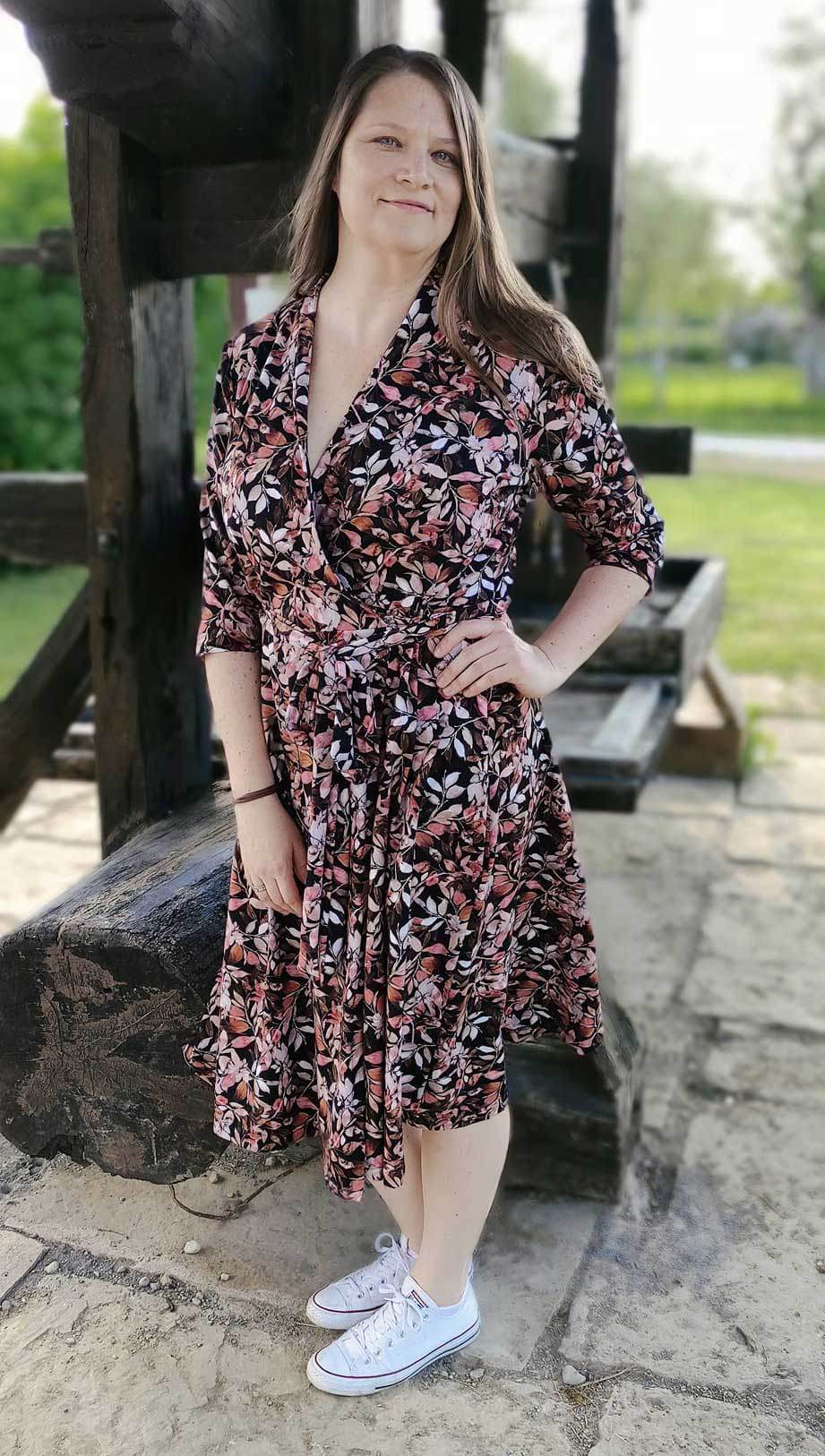 Schnittmuster Wickelkleid AURORA (34-56) - Sewando