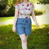 Schnittmuster Top in Wickeloptik LONDRA (34-56) : - Sewando