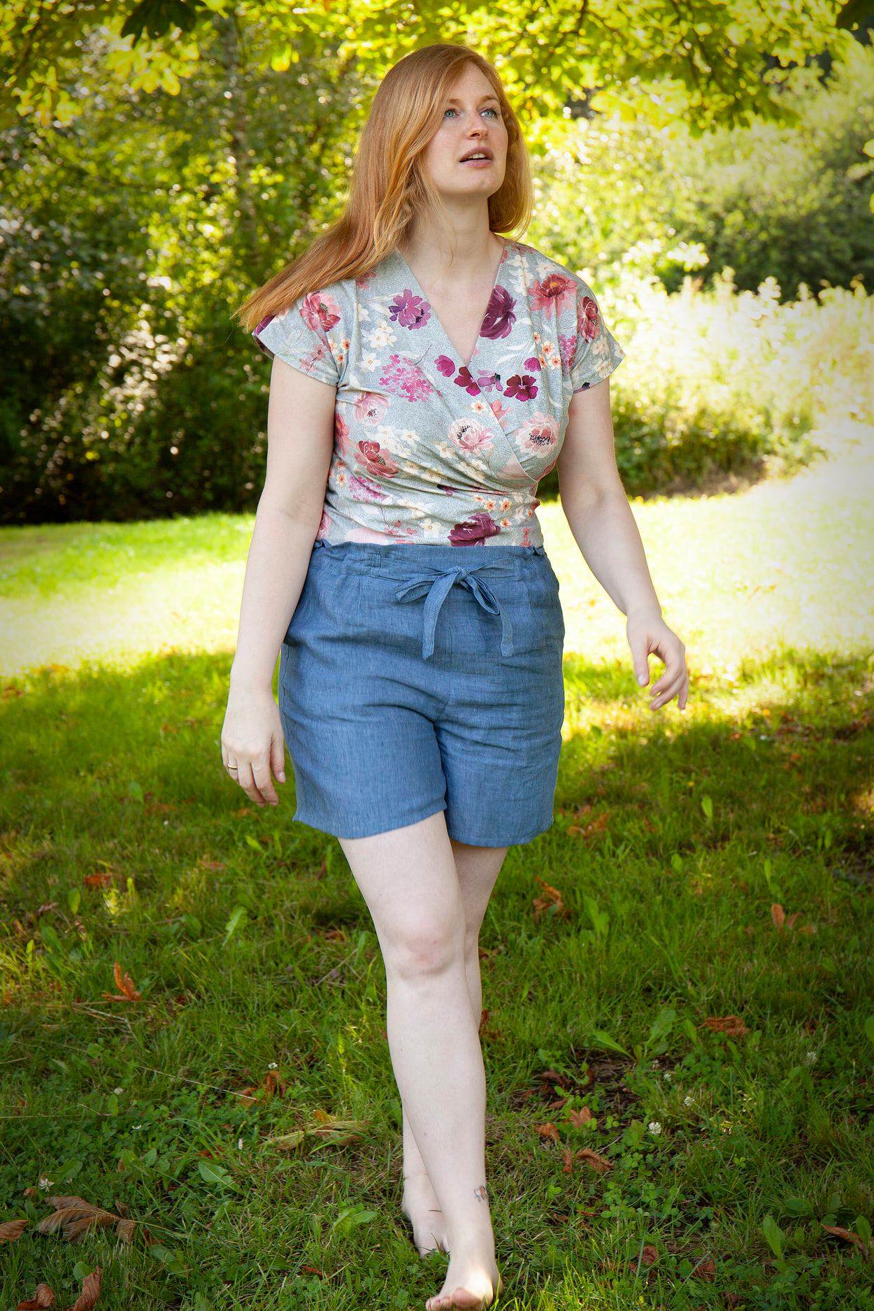 Schnittmuster Top in Wickeloptik LONDRA (34-56) : - Sewando