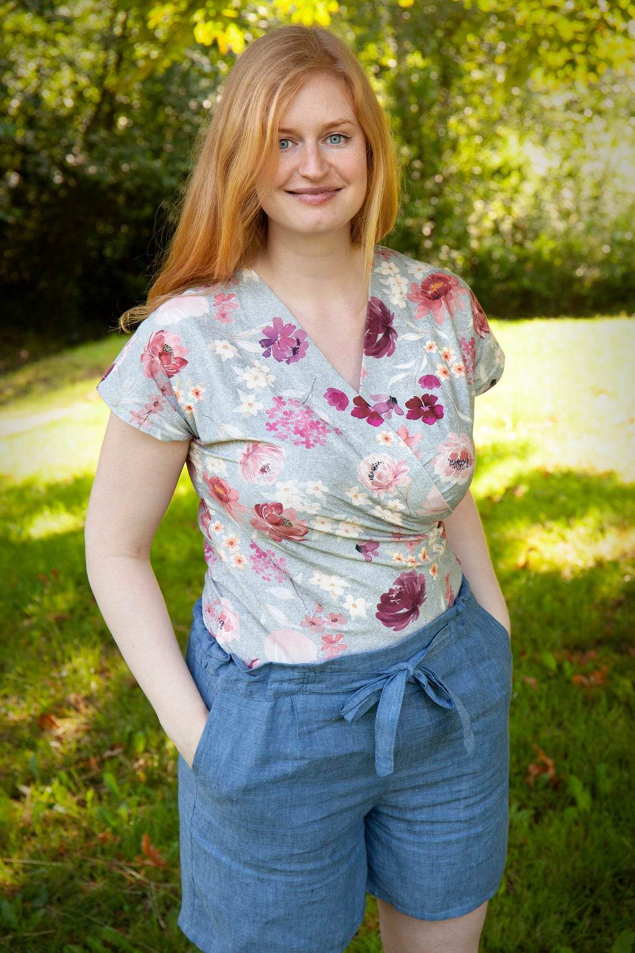 Schnittmuster Top in Wickeloptik LONDRA (34-56) : - Sewando