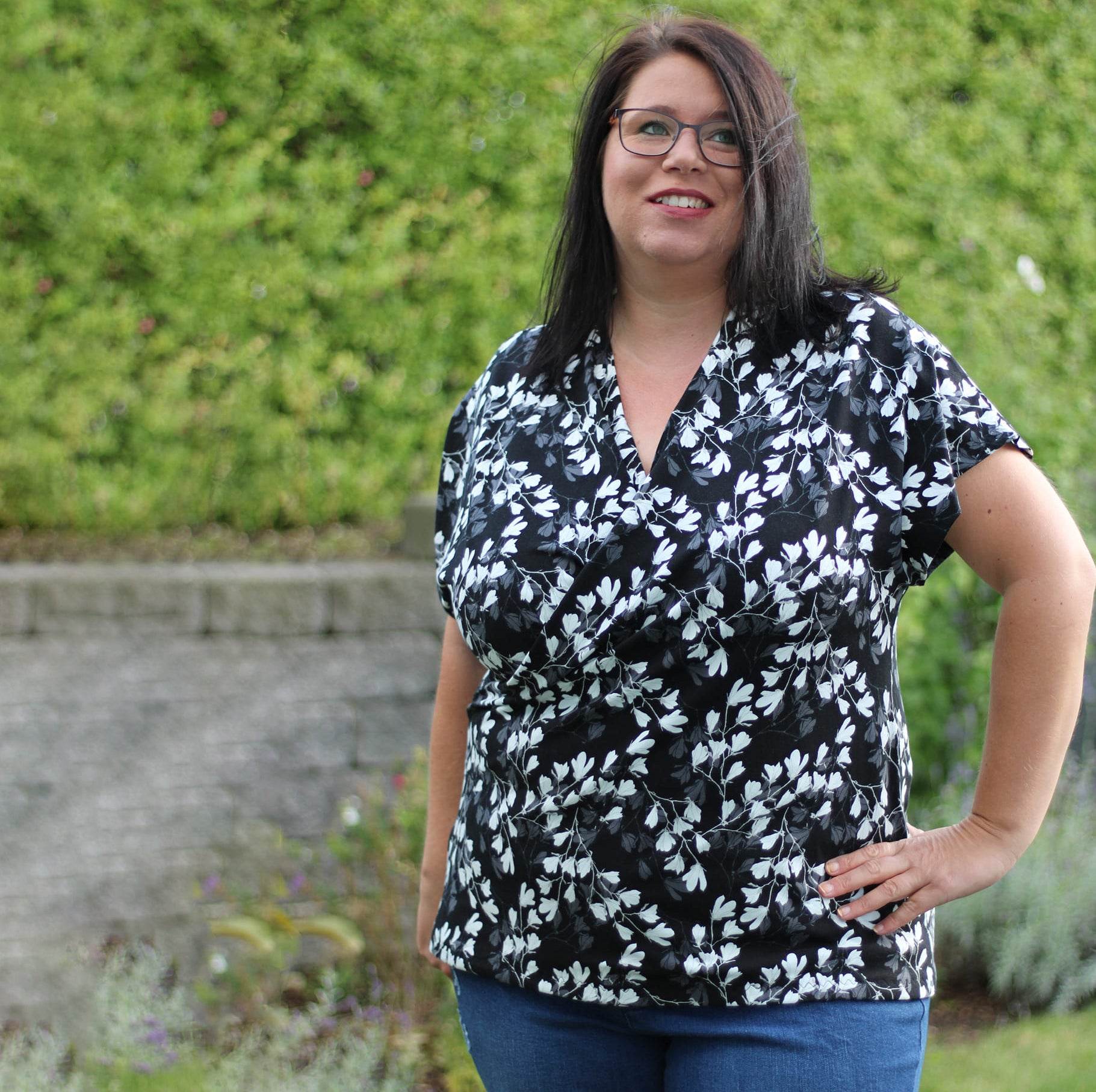 Schnittmuster Top in Wickeloptik LONDRA (34-56) : - Sewando