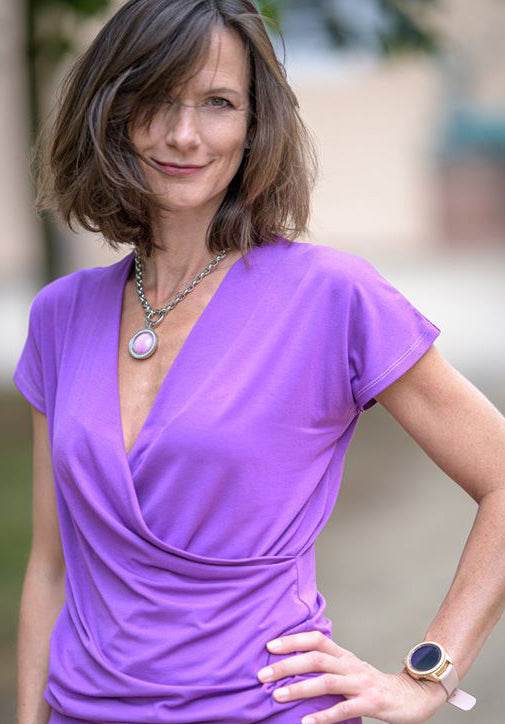 Schnittmuster Top in Wickeloptik LONDRA (34-56) : - Sewando