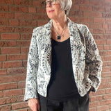 Schnittmuster kurzer Jersey Blazer LILIA (34-58) - Sewando