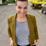 Schnittmuster kurzer Jersey Blazer LILIA (34-58) - Sewando