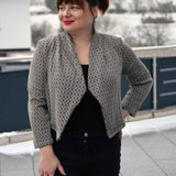 Schnittmuster kurzer Jersey Blazer LILIA (34-58) - Sewando