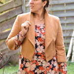 Schnittmuster kurzer Jersey Blazer LILIA (34-58) - Sewando