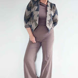 Schnittmuster kurzer Jersey Blazer LILIA (34-58) - Sewando