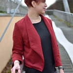 Schnittmuster kurzer Jersey Blazer LILIA (34-58) - Sewando