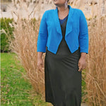 Schnittmuster kurzer Jersey Blazer LILIA (34-58) - Sewando