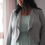 Schnittmuster kurzer Jersey Blazer LILIA (34-58) - Sewando