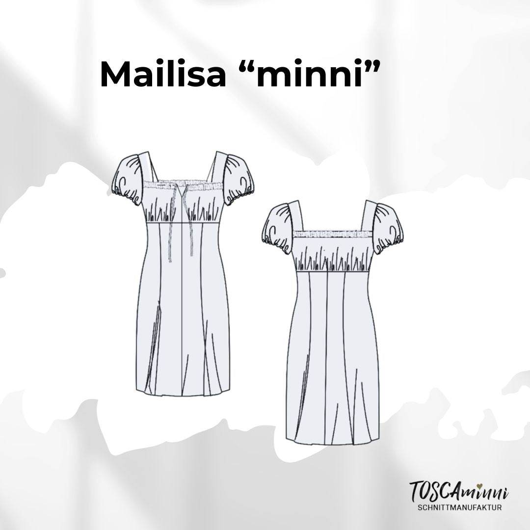 Schnittmuster Kinder Kleid Mailisa minni Gr. 80-140 - Sewando