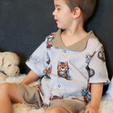 Schnittmuster Kinderschlafanzug "Sleepover PJs" Gr. 86-164
