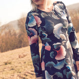 Schnittmuster Kleid mit ausgestelltem Rockteil PETROLINA (32-56) : - Sewando
