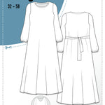 Schnittmuster Viskose Kleid mit Schleife MARGARIDA (32-58) - Sewando