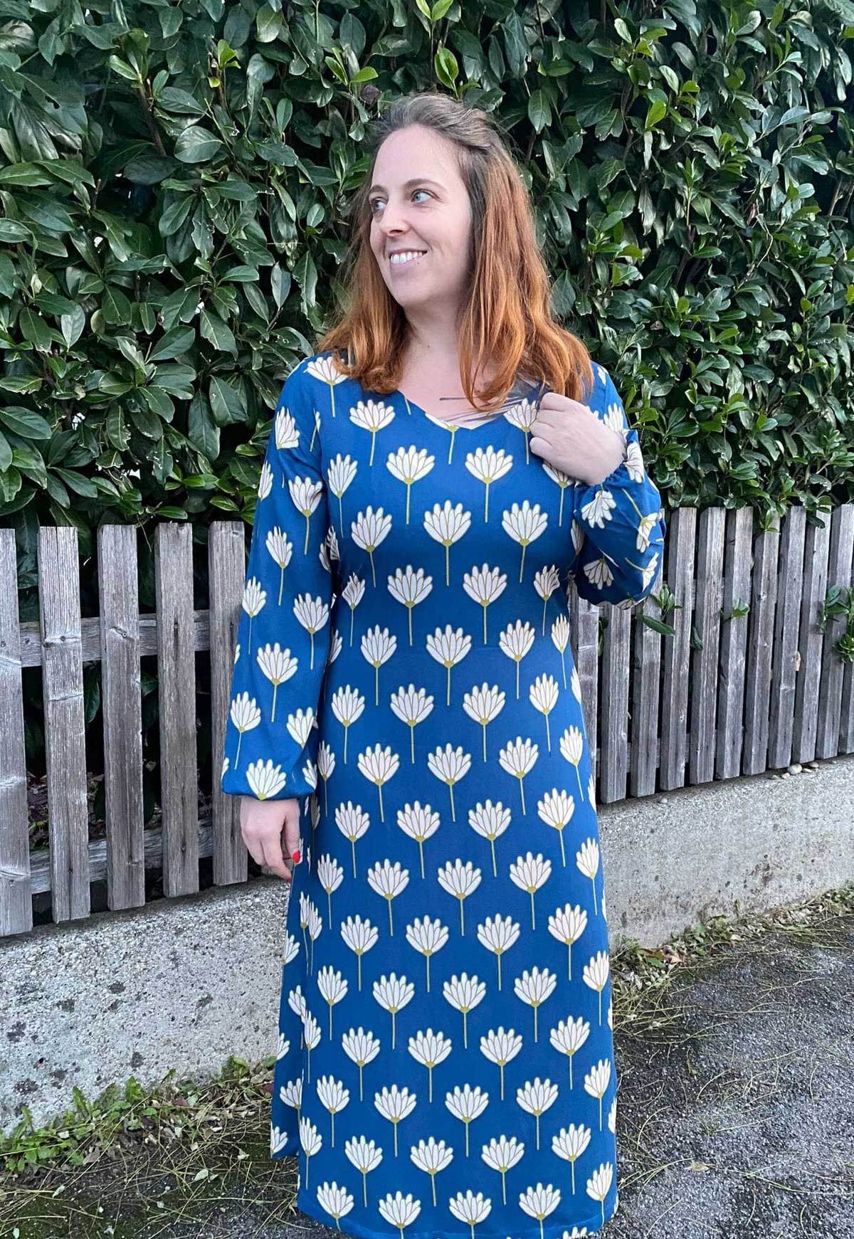 Schnittmuster Viskose Kleid mit Schleife MARGARIDA (32-58) - Sewando