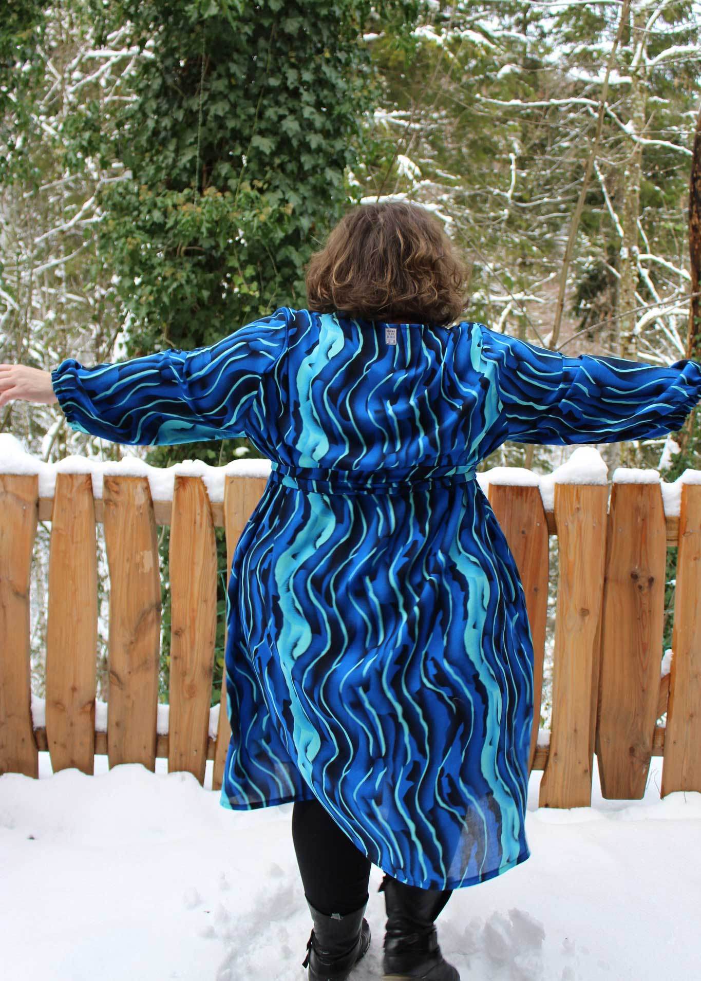 Schnittmuster Viskose Kleid mit Schleife MARGARIDA (32-58) - Sewando