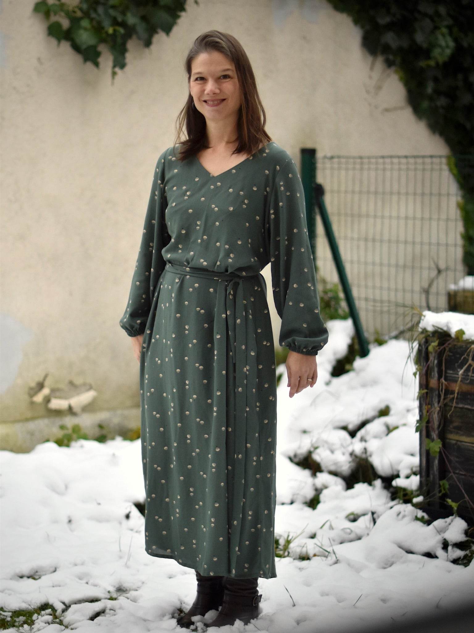 Schnittmuster Viskose Kleid mit Schleife MARGARIDA (32-58) - Sewando