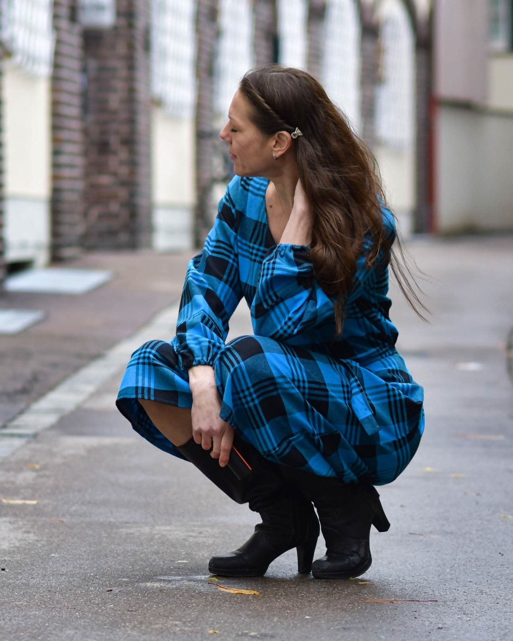 Schnittmuster Viskose Kleid mit Schleife MARGARIDA (32-58) - Sewando