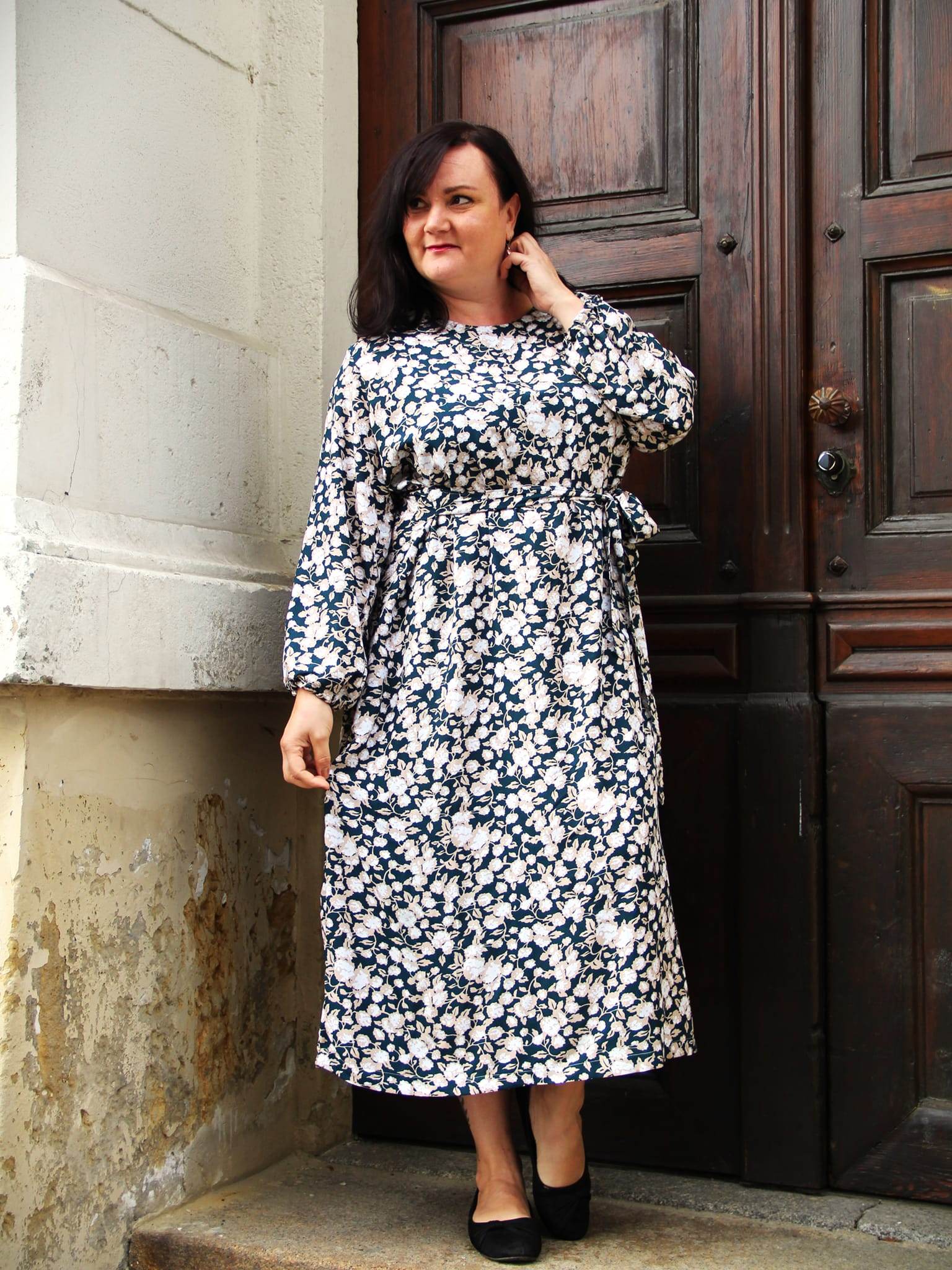 Schnittmuster Viskose Kleid mit Schleife MARGARIDA (32-58) - Sewando