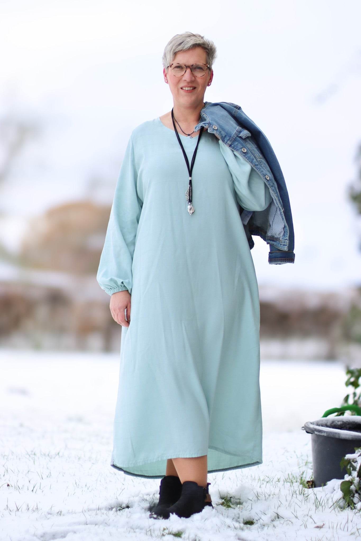 Schnittmuster Viskose Kleid mit Schleife MARGARIDA (32-58) - Sewando