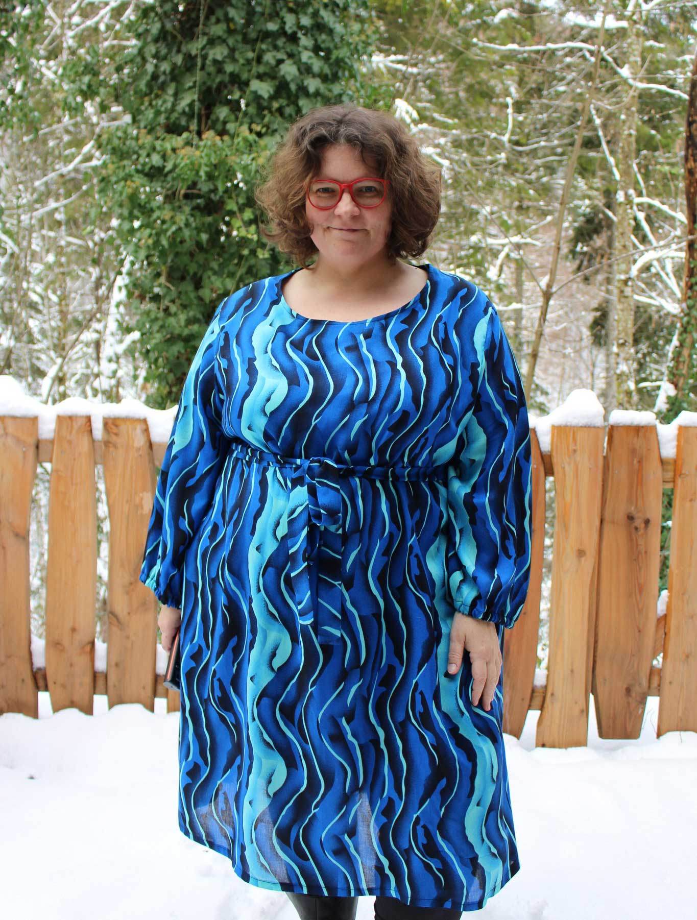 Schnittmuster Viskose Kleid mit Schleife MARGARIDA (32-58) - Sewando