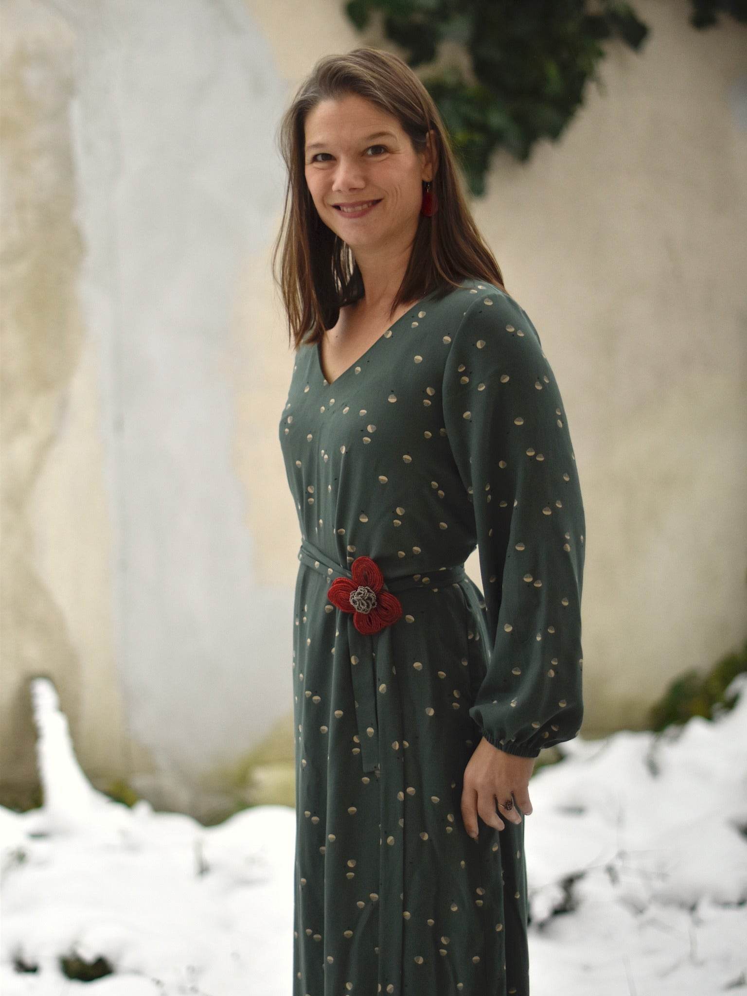 Schnittmuster Viskose Kleid mit Schleife MARGARIDA (32-58) - Sewando