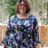 Schnittmuster Viskose Kleid mit Schleife MARGARIDA (32-58) - Sewando