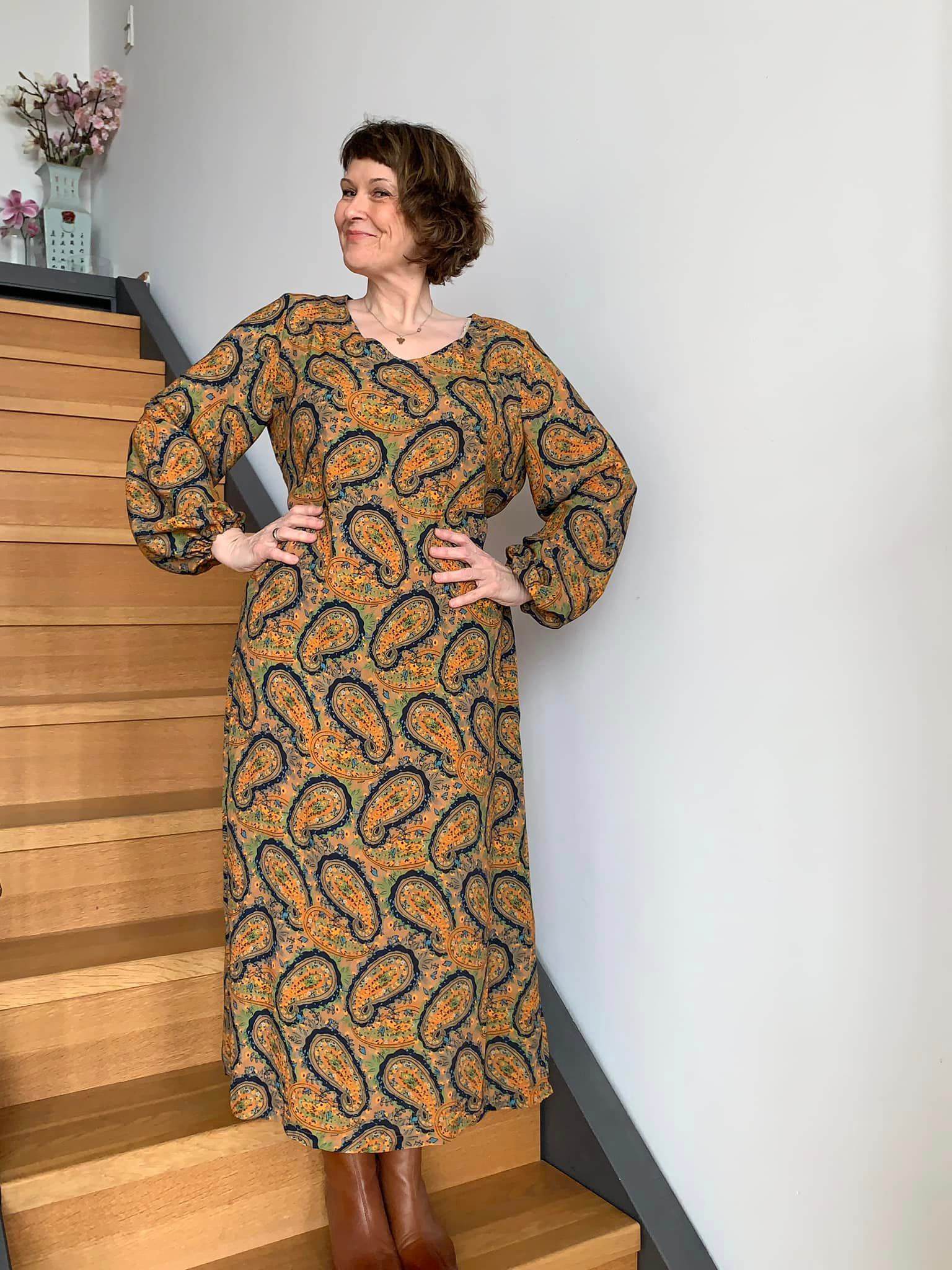 Schnittmuster Viskose Kleid mit Schleife MARGARIDA (32-58) - Sewando