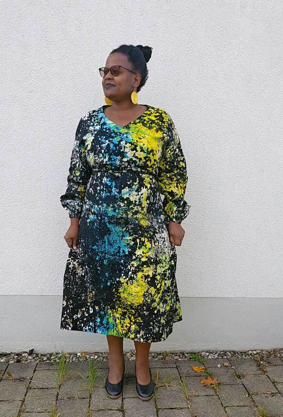 Schnittmuster Viskose Kleid mit Schleife MARGARIDA (32-58) - Sewando