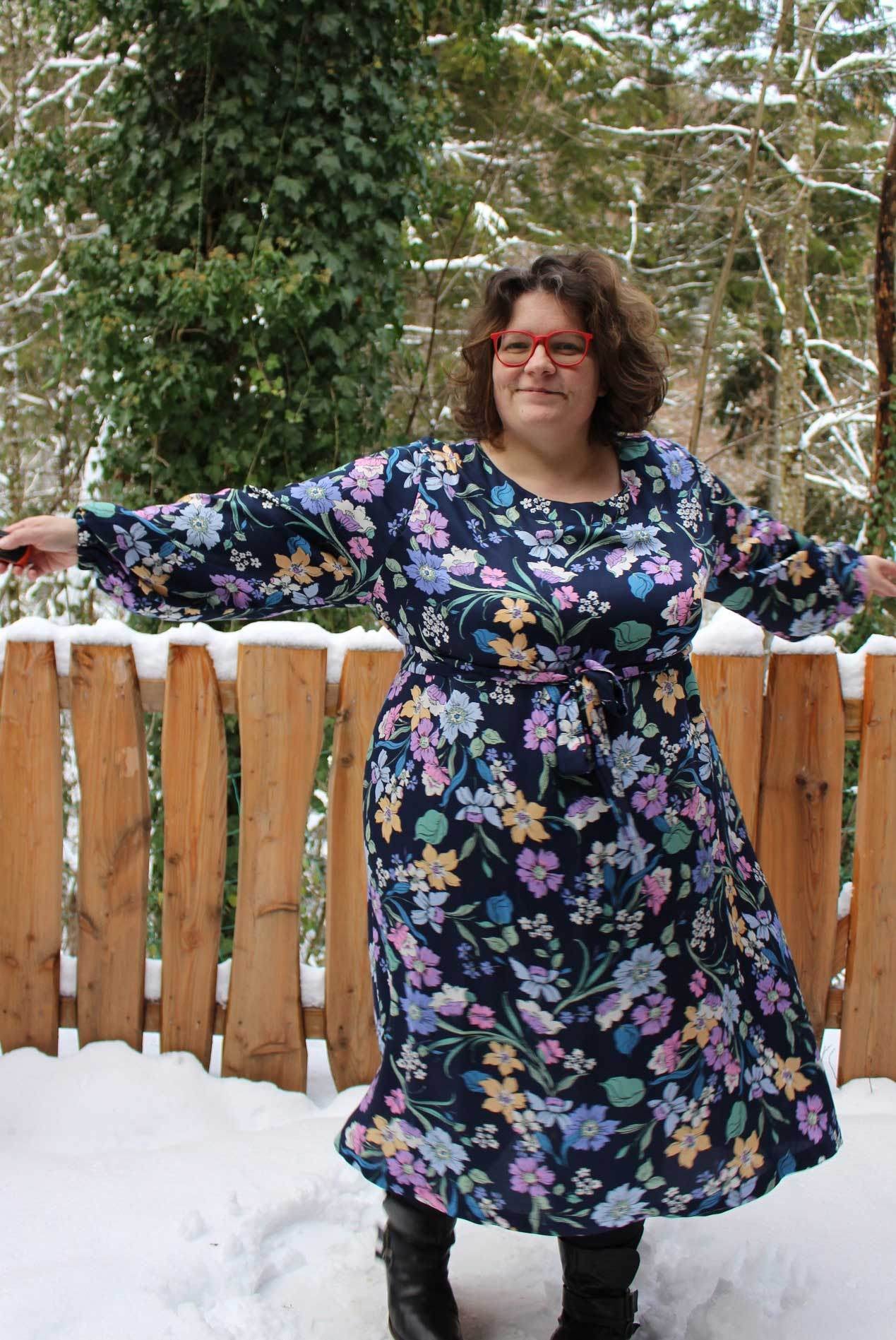 Schnittmuster Viskose Kleid mit Schleife MARGARIDA (32-58) - Sewando