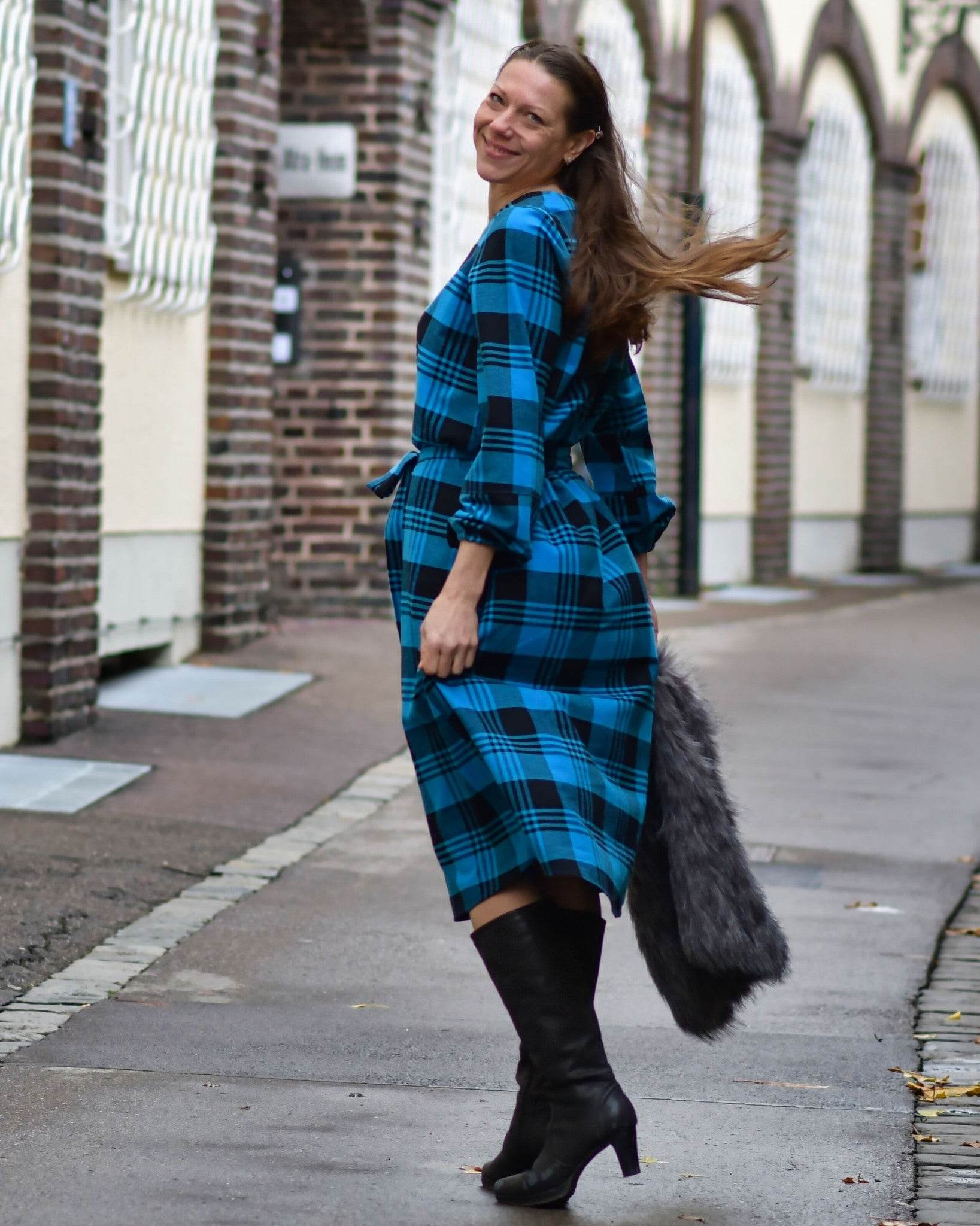 Schnittmuster Viskose Kleid mit Schleife MARGARIDA (32-58) - Sewando