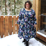 Schnittmuster Viskose Kleid mit Schleife MARGARIDA (32-58) - Sewando