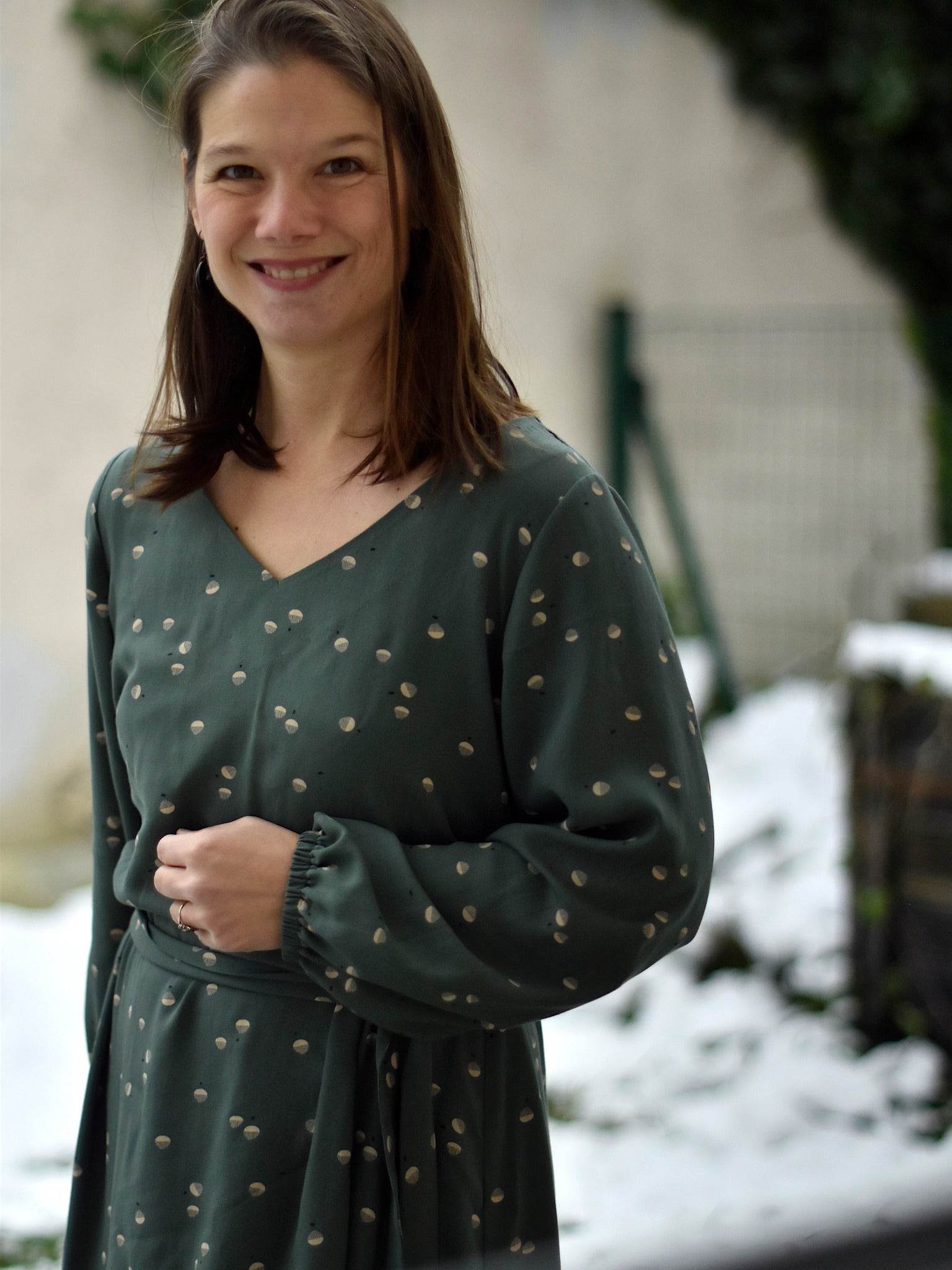 Schnittmuster Viskose Kleid mit Schleife MARGARIDA (32-58) - Sewando