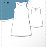 Schnittmuster Top, Trägerkleid SOL (34-58) - Sewando