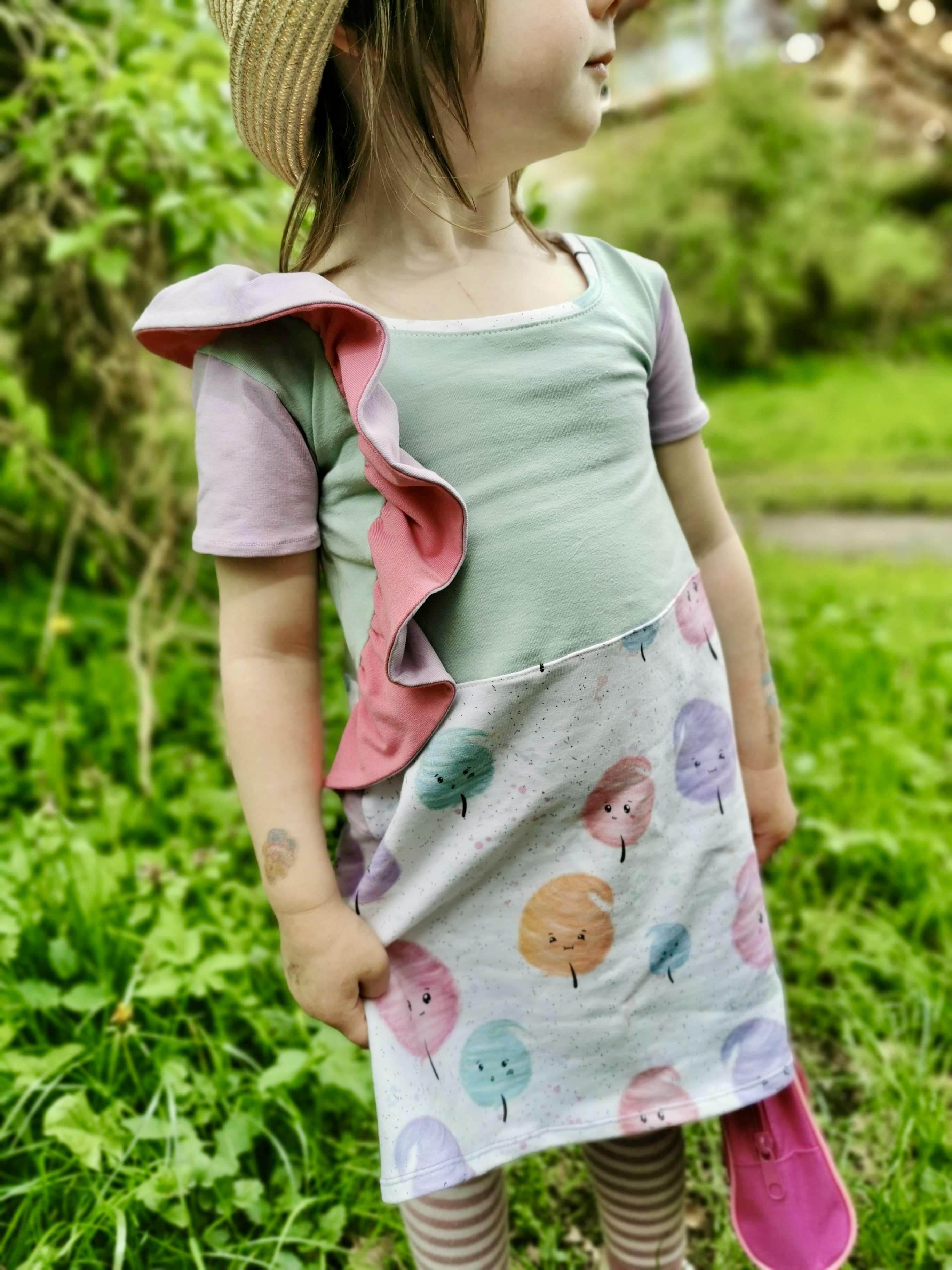 Schnittmuster Mathilda – Rüschenkleid für Mädchen Gr. 98–134 inkl. Anleitung - Sewando