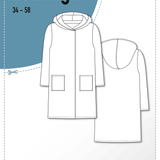 Schnittmuster Wollmantel Strickmantel DOMINGO (34-58) - Sewando