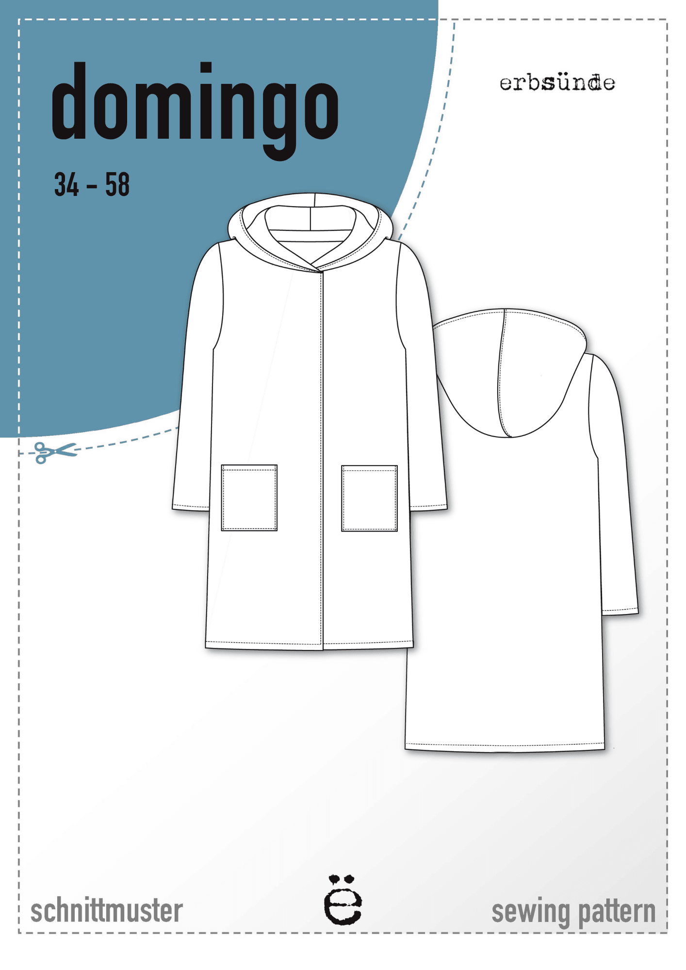 Schnittmuster Wollmantel Strickmantel DOMINGO (34-58) - Sewando