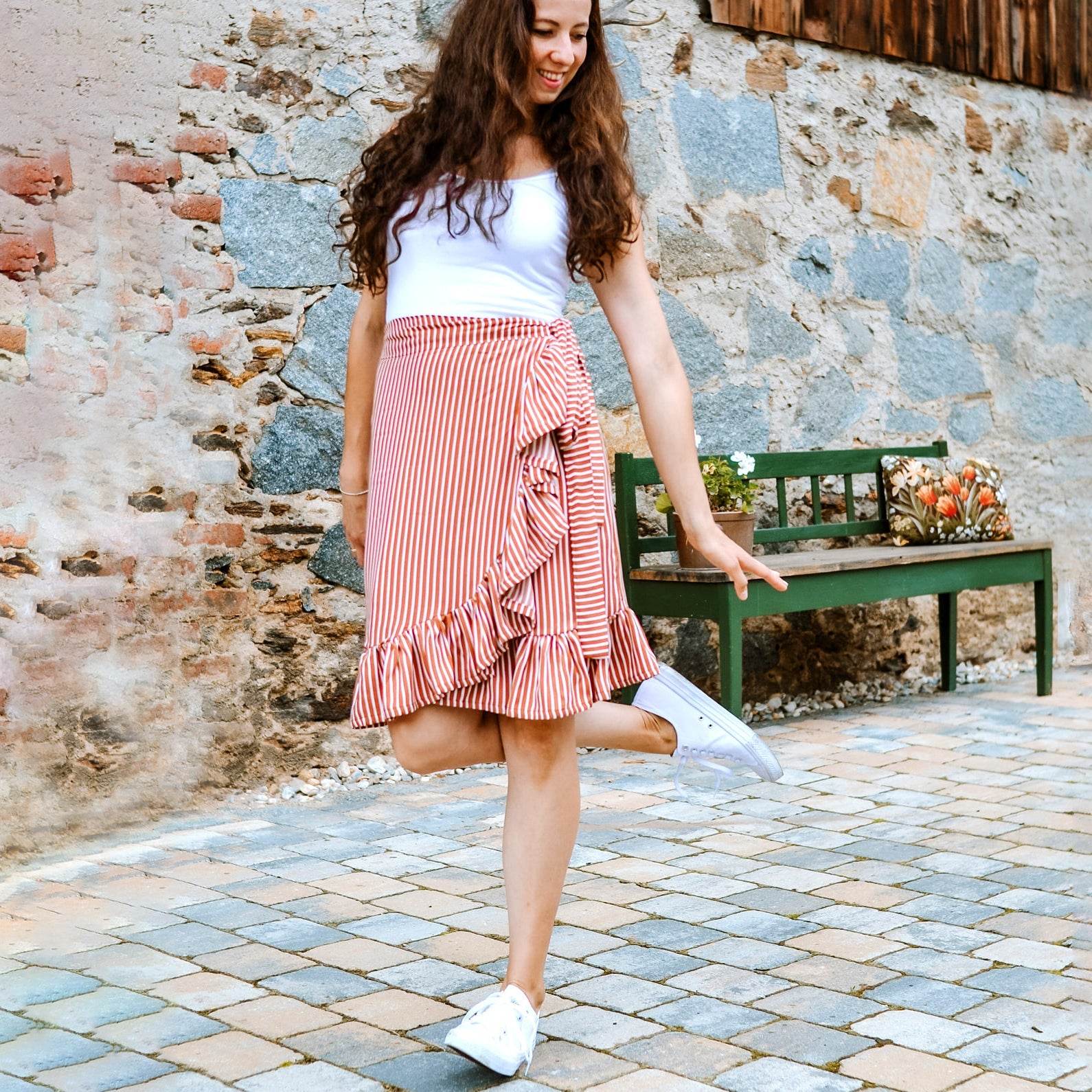 Schnittmuster Wickelrock PITANGA (34-58) - Sewando