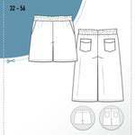 Schnittmuster Shorts Bermuda in 3 Längen FRESCA (32-56) - Sewando