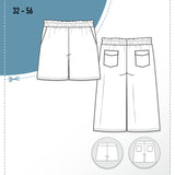 Schnittmuster Shorts Bermuda in 3 Längen FRESCA (32-56) - Sewando