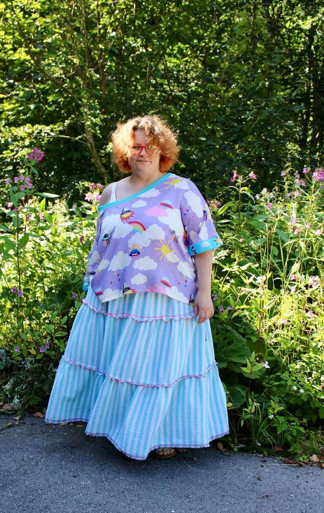 Schnittmuster Stufenrock ESCADARIA (32-58) : - Sewando